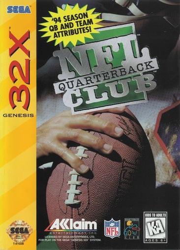 Sizzlin Games - NFL Quarterback Club - Video Game - Sega 32X