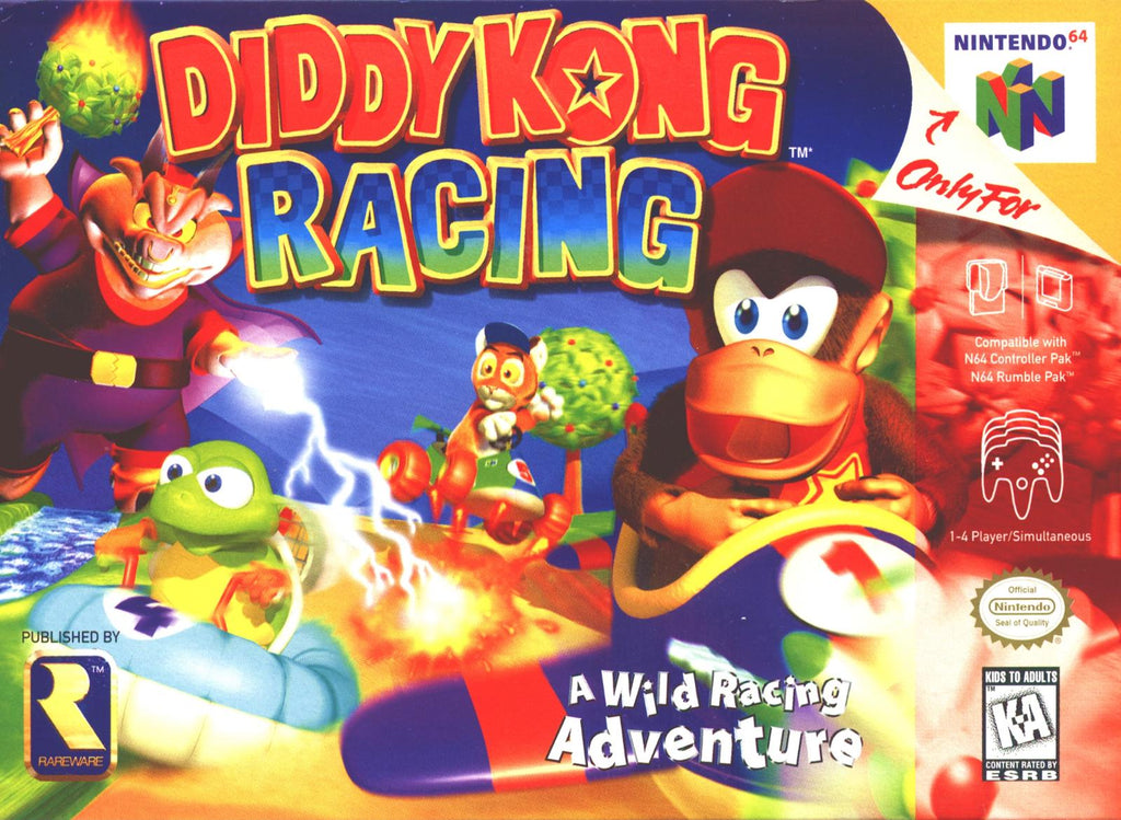 Sizzlin Games - Diddy Kong Racing - Video Game - Nintendo 64
