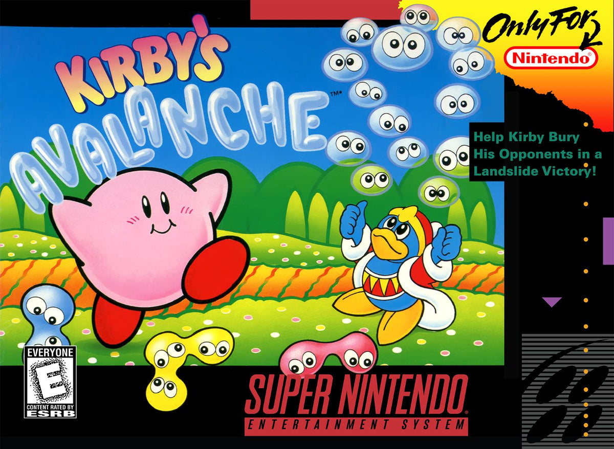 Sizzlin Games - Kirby's Avalanche - Video Game - Super Nintendo