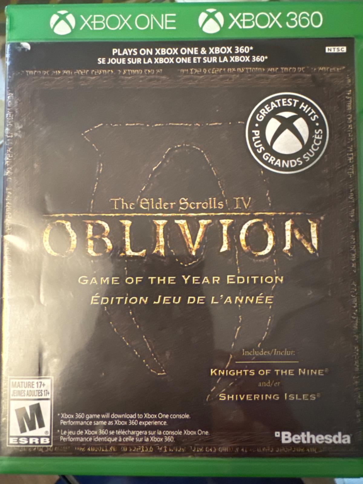 Elder Scrolls IV Oblivion [Game Of The Year Edition Greatest Hits] - Xbox One