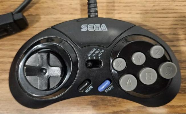 Sega Genesis 6 Button Controller MK-1470 Turbo - Sega Genesis