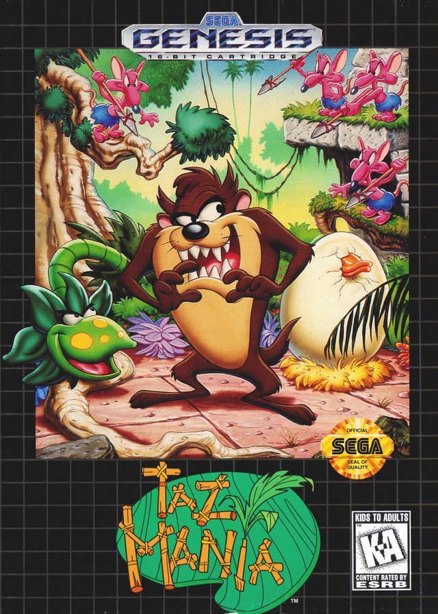 Sizzlin Games - Taz-Mania - Video Game - Sega Genesis